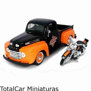 Ford F-1 Pickup 1948 Harley-davidson Duo Glide 1958 1:24 Maisto
