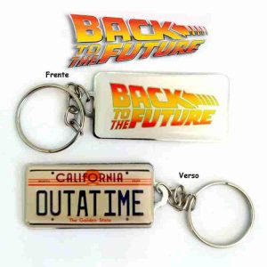 Chaveiro Placa Back Of Future Delorean Devolta Para Futuro