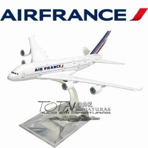 Avião Comercial Air France Airbus A380 Metal Miniatura