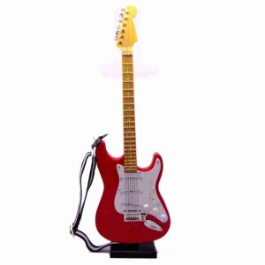 Miniatura de Guitarra Strato Caster 1:4 25cm Vermelha