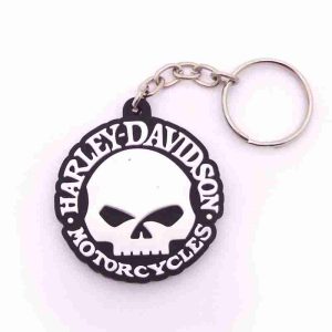 Chaveiro Harley Davidson Skull Borracha