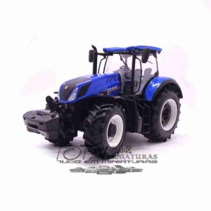Trator New Holland T7.315 Burago 1:32 Azul