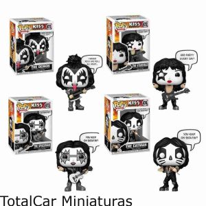 Kiss Kit C/ 4 Starchild Demon Spaceman Catman - Funko Pop