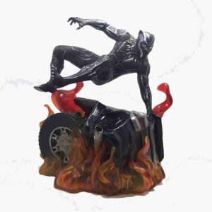 Black Panther Flaming Car Marvel Gallery Diorama Diamond