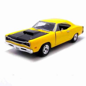 Dodge Coronet Super Bee 1969 1:24 Motor Max Amarelo