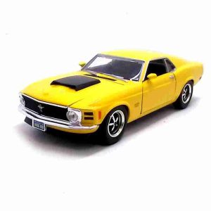 Ford Mustang Boss 429 1970 1:24 Motor Max Amarelo