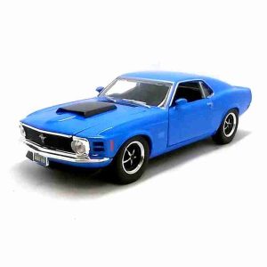 Ford Mustang Boss 429 1970 1:24 Motor Max Azul