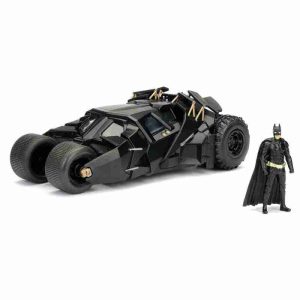 Batmobile The Dark Knight C/ Boneco Batman 1:24 Jada Toys
