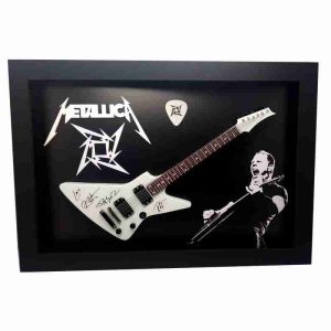 Quadro 3d Miniatura Guitarra Explorer James Metallica