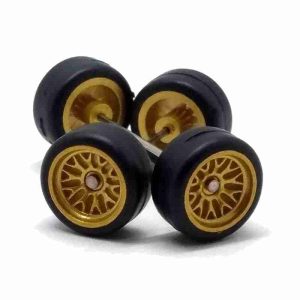 Jogo Roda Customização 11mm 1:64 Hot Wheels JR003 Dourada