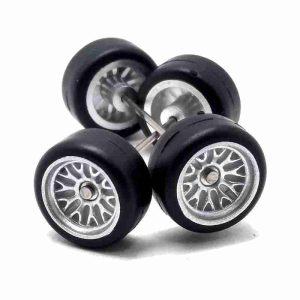 Jogo Roda Customização 11mm 1:64 Hot Wheels JR003 Prata