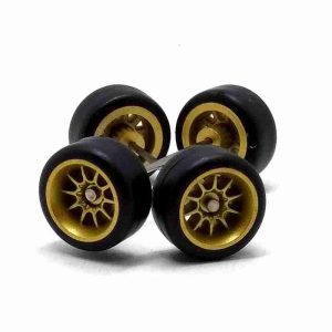 Jogo Roda Customização 11mm 1:64 Hot Wheels JR004 Dourada