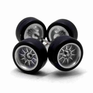 Jogo Roda Customização 11mm 1:64 Hot Wheels JR004 Prata