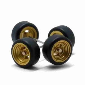 Jogo Roda Customização 11mm 1:64 Hot Wheels JR005 Dourado