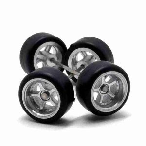 Jogo Roda Customização 11mm 1:64 Hot Wheels JR006 Prata