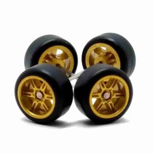Jogo Roda Customização 11mm 1:64 Hot Wheels JR008 Dourada