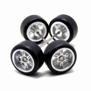 Jogo Roda Customização 11mm 1:64 Hot Wheels JR008 Prata