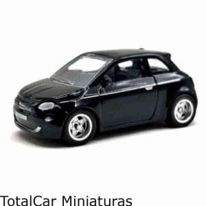 Fiat 500 Preto 1:64 CKS