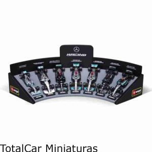 Kit Mercedes AMG Petronas 7 Carros F1 Expositor 1:43 Burago