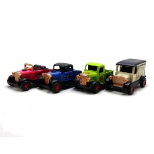 Kit2 4 Miniaturas Ford Model A 1930 Custom Hot Rod Rat 1:64