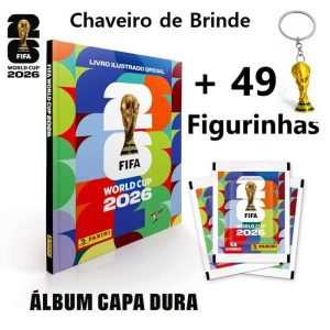 Álbum Copa Do Mundo 2026 Capa Dura + 49 Figurinhas Panini