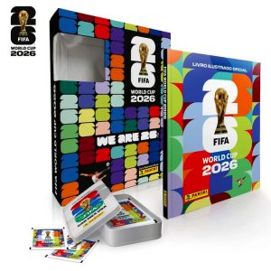 Álbum Copa Do Mundo 2026 Capa Dura 30 Pacotes Lata Panini