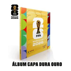 Álbum Copa Do Mundo 2026 Capa Dura Dourado Panini