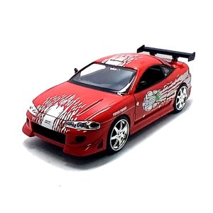 Mitsubishi Eclipse 1995 Brian Fast Furious 1:24 JadaToys Vermelho