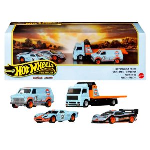 Kit 4 Gulf Mclaren Ford Gt40 Guincho Premium 1:64 Hot Wheels