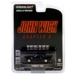 Plymouth Cuda John Wick 1:64 Greenlight